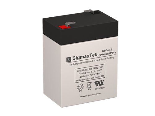 6 Volt 4.5 AH F1 Terminal Replacement Battery O3298