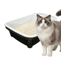 Large Black Cat Litter Box with Sifting System J26443
