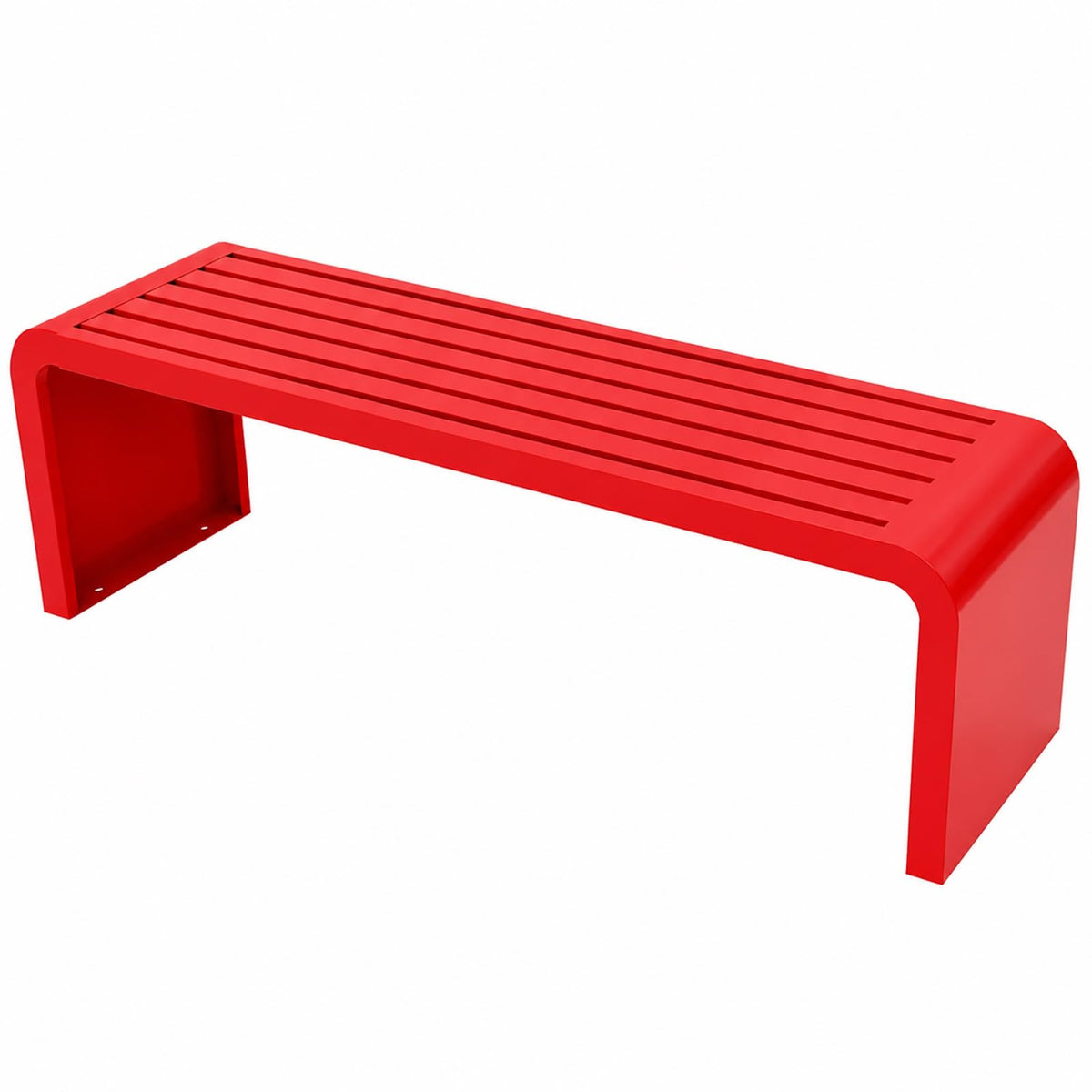 Red Metal Outdoor Patio Garden Bench 660lbs 39in U596