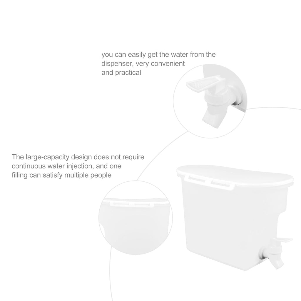 Water Jug with Faucet Large Capacity PP Container Y683729