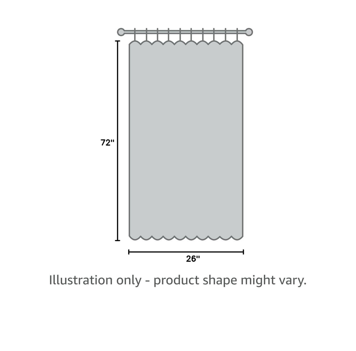 Grey Blackout Thermal Insulated Curtain F233129