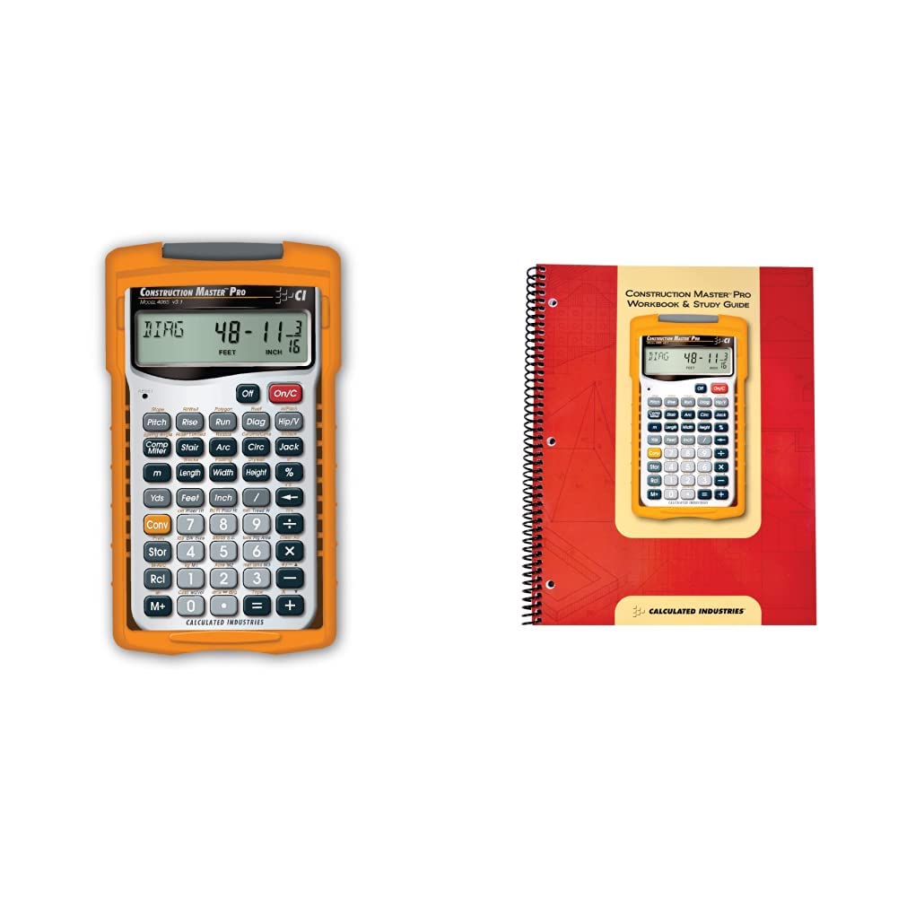 Construction Master Pro Calculator and Workbook S3673