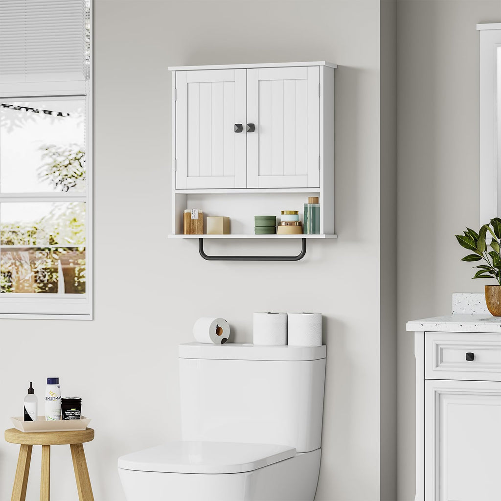 Wall Mounted Medicine Cabinet with Towels Bar J7149