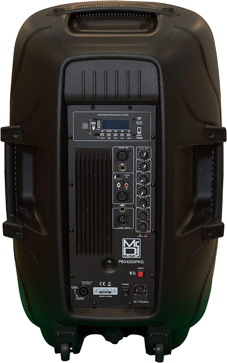 15" 2-Way Powered Bluetooth Karaoke Speaker with Speaker Stand R543