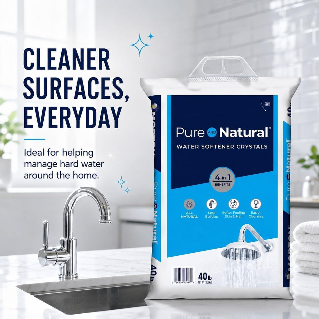 Natural Water Softener Salt Crystals 40 lb Bag 3 Pack G695