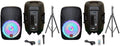 15" 2-Way Powered Bluetooth Karaoke Speaker with Speaker Stand R543