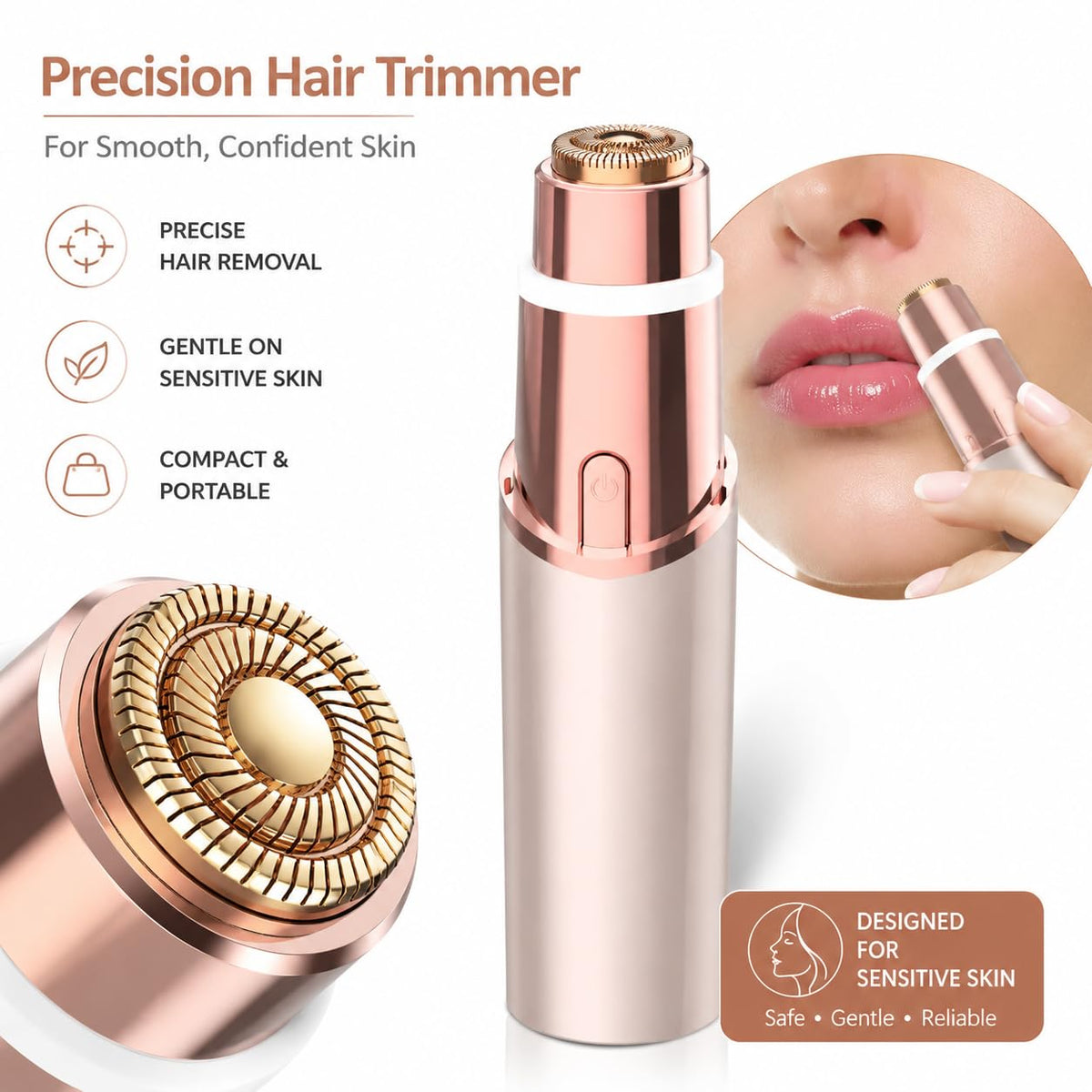 2 in 1 Facial & Eyebrow Hair Trimmer F3972