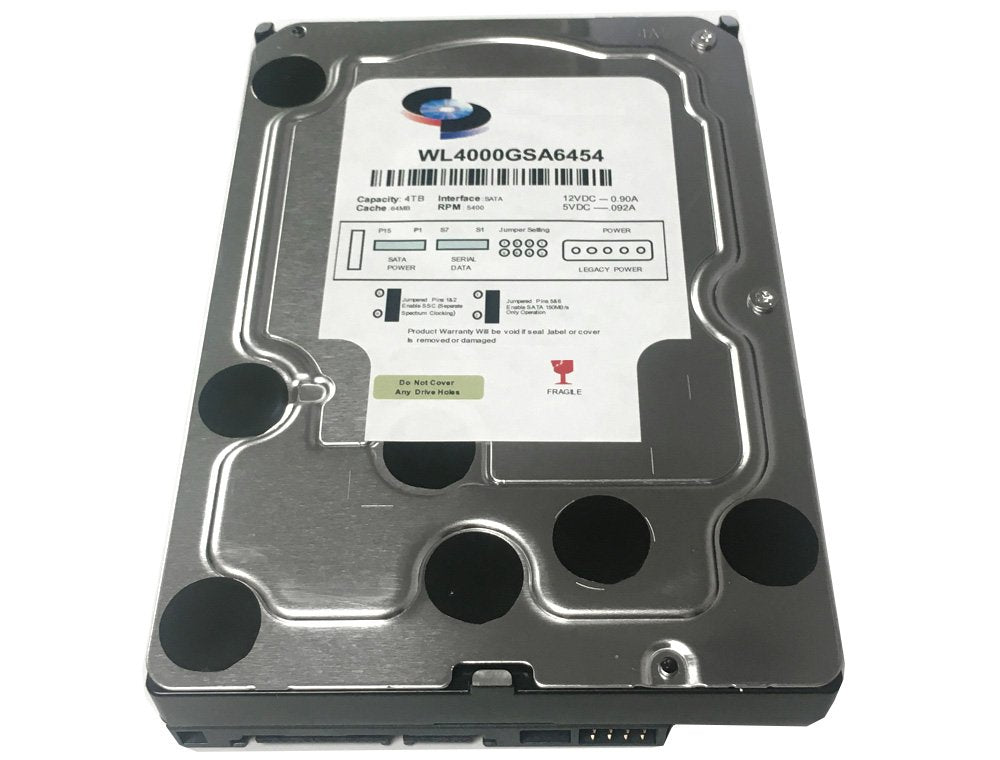 4TB 5400RPM SATA III 3.5" Internal Hard Drive L396