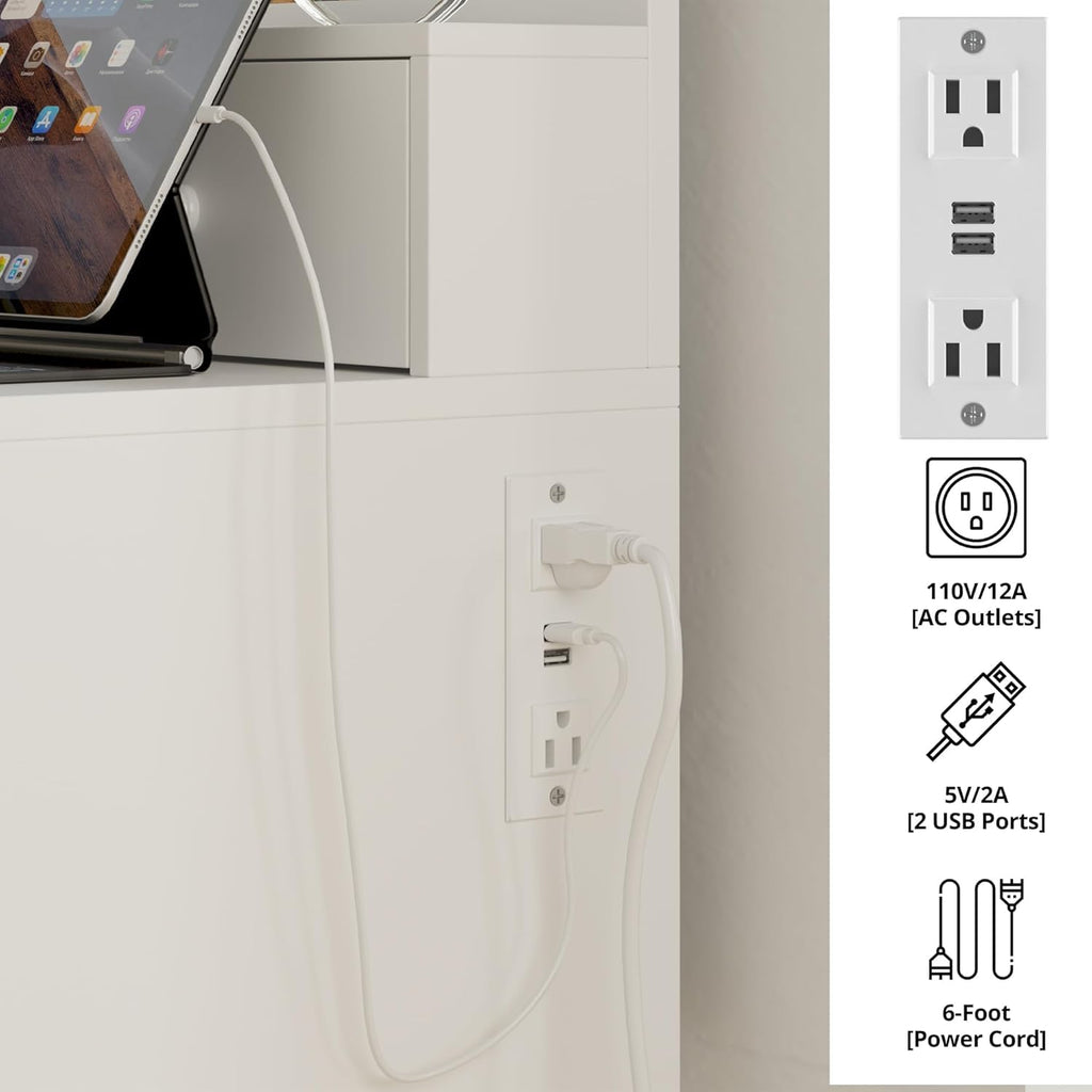 Vanity Desk with Charging Station A96433