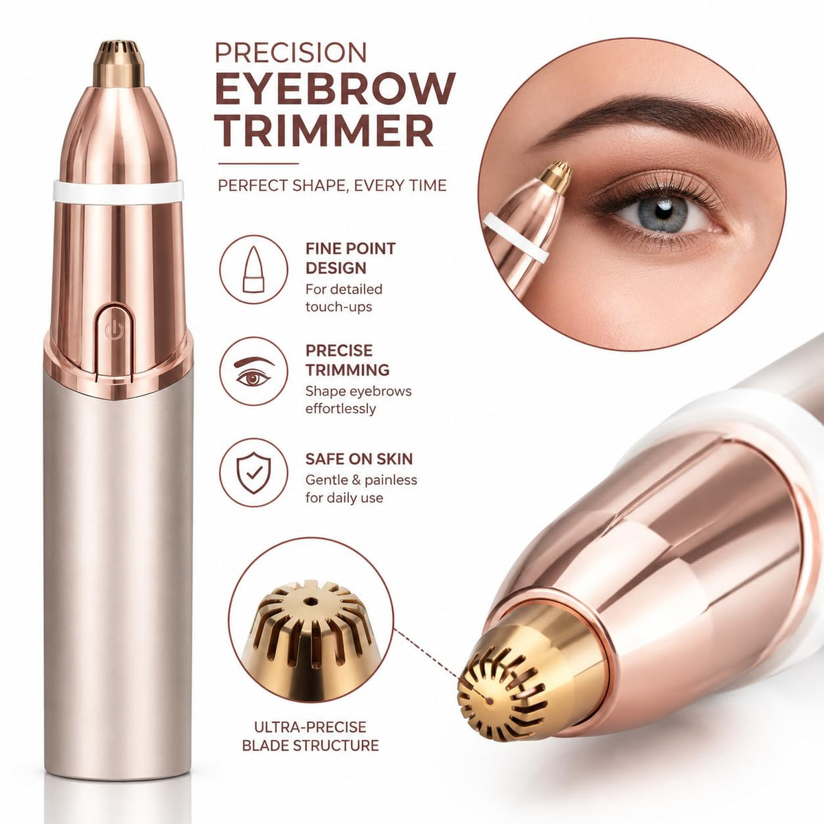 2 in 1 Facial & Eyebrow Hair Trimmer F3972