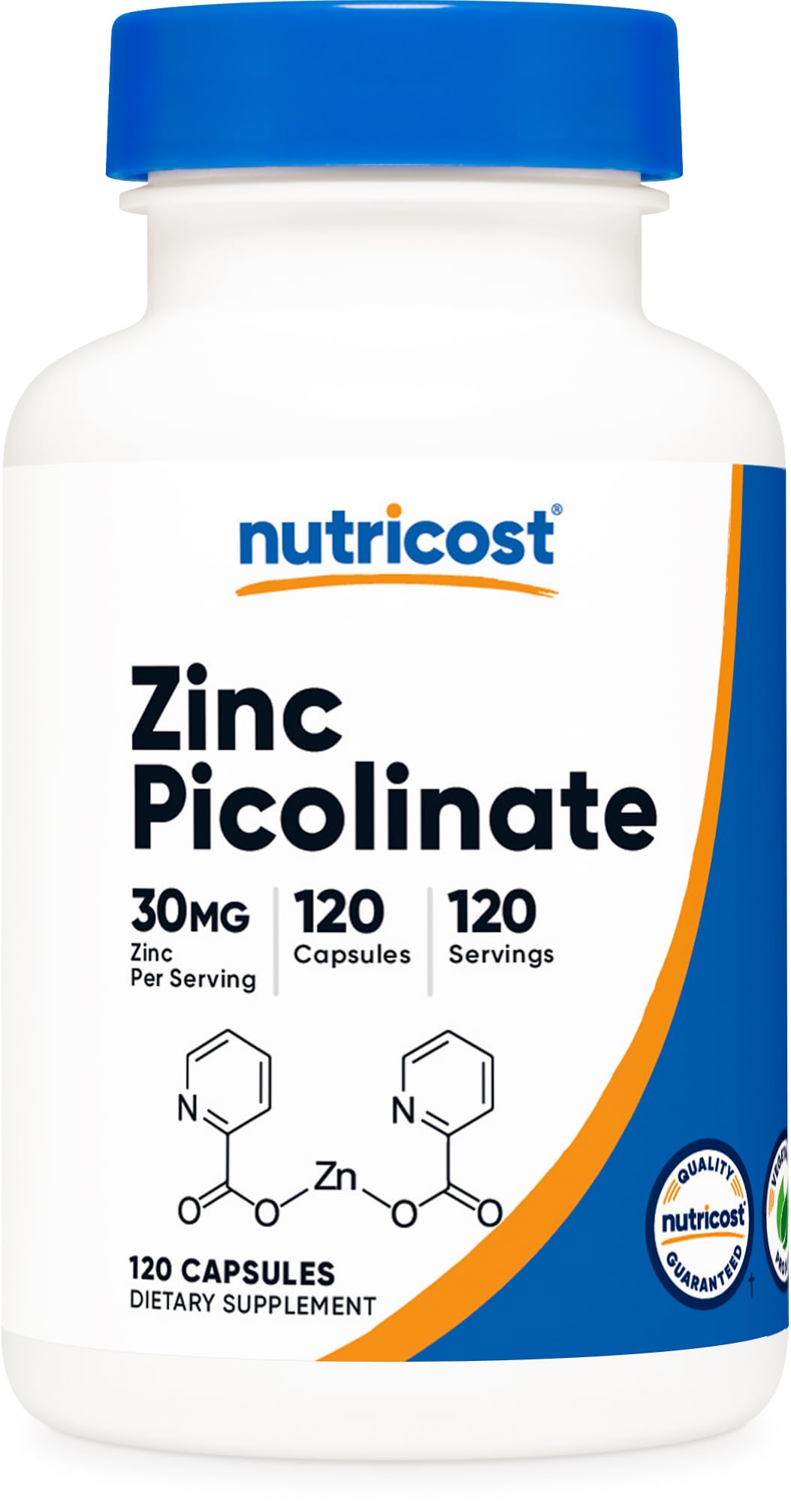 Zinc Picolinate 30mg 120 Capsules Gluten Free K130