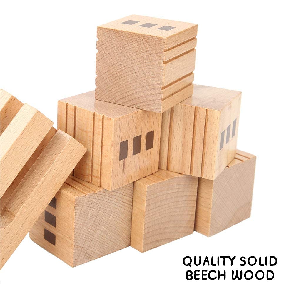 69 Pcs Wooden Building Blocks Set U91878