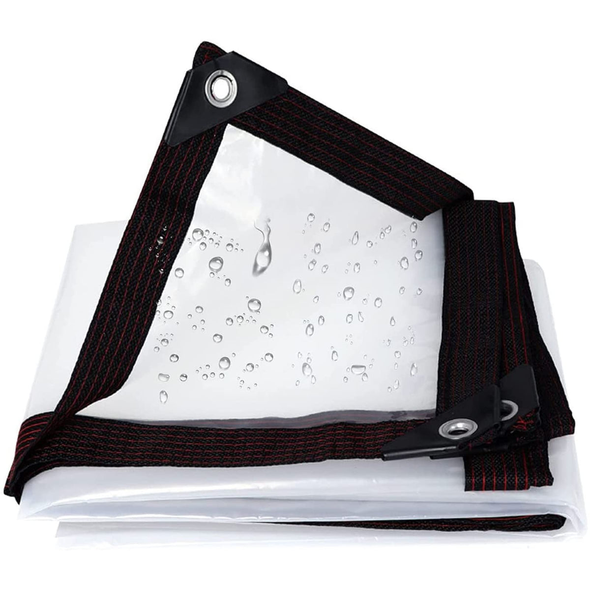 Heavy Duty Waterproof Clear 3x3ft Poly Tarp with Grommets S54256
