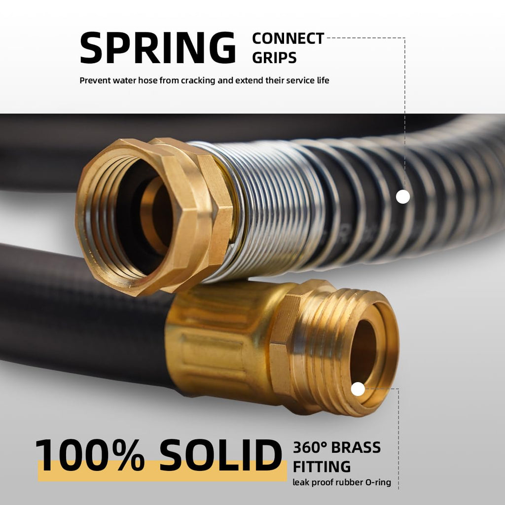 50FT Heavy Duty Rubber Garden Hose E710949