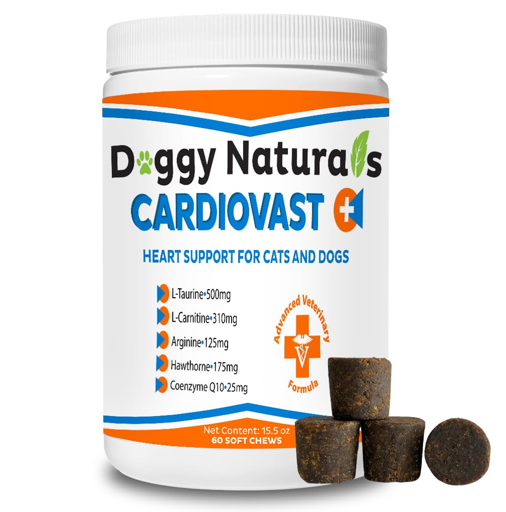 Cardio Support Supplement for Dogs and Cats, 60 Soft Chew K8019