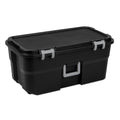 22 Gallon Black Wheeled Plastic Storage Trunk H509708