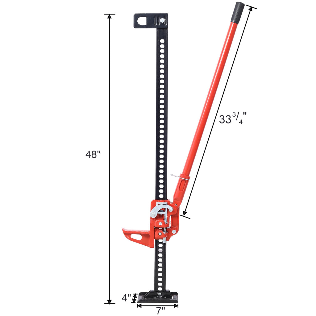 48" 7000 lbs Capacity Ratcheting Utility Farm Jack B8522