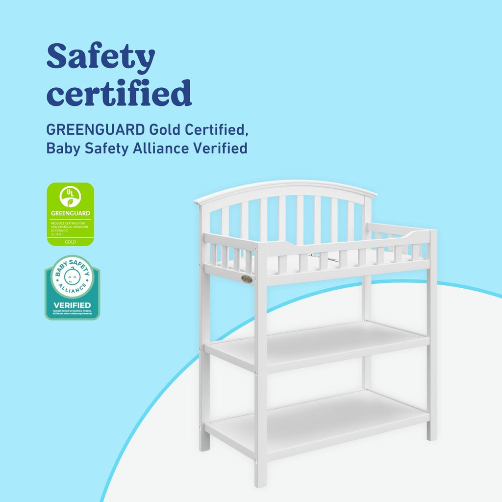 White Changing Table with Changing Pad Q619754