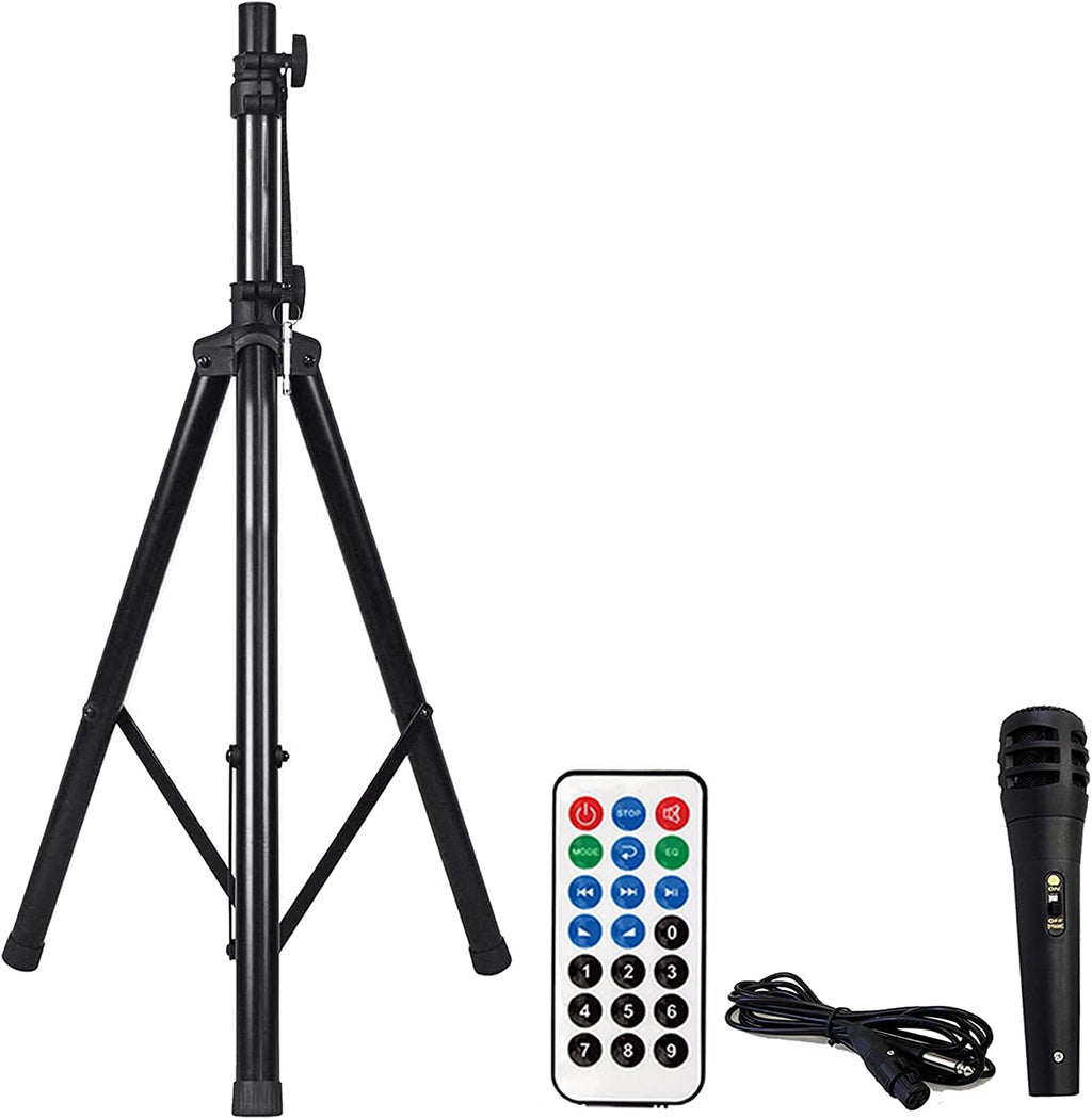15" 2-Way Powered Bluetooth Karaoke Speaker with Speaker Stand R543