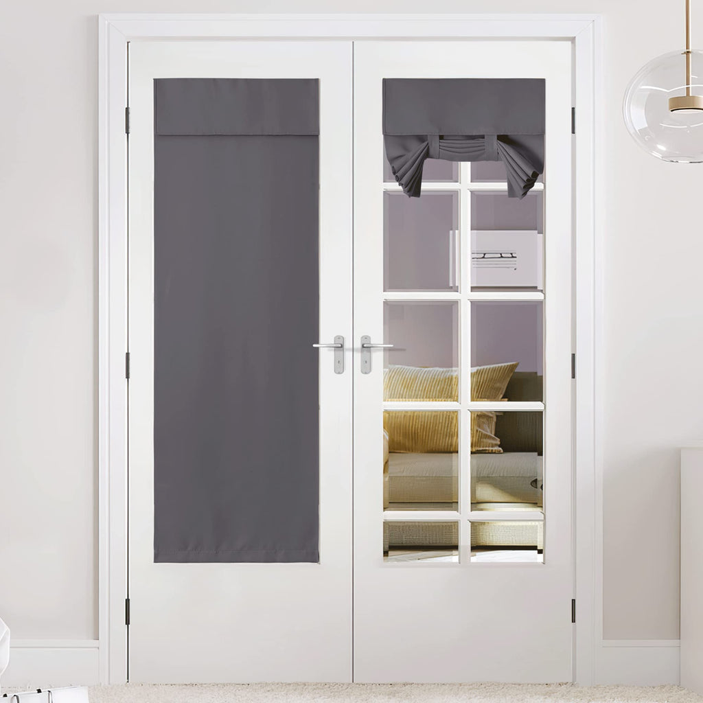 Grey Blackout Thermal Insulated Curtain F233129