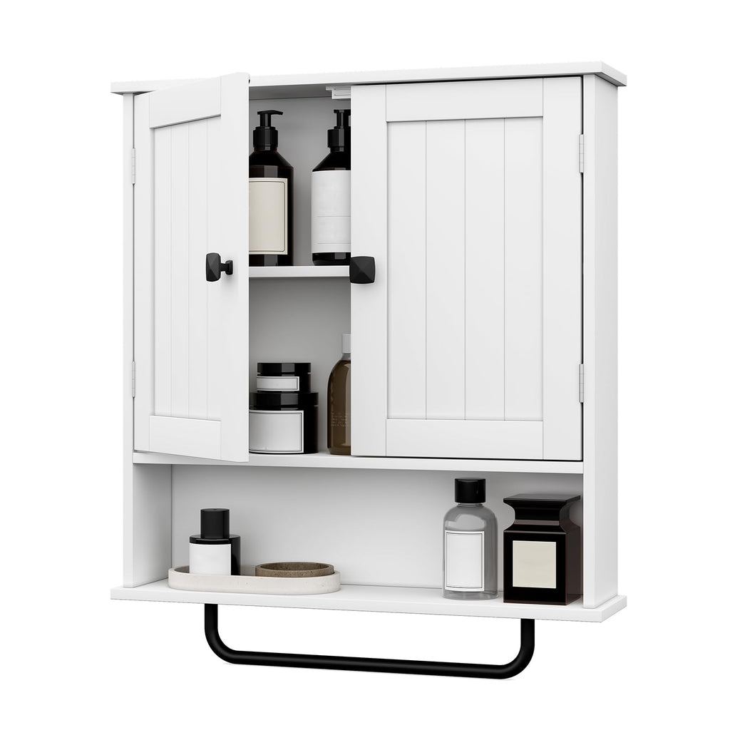 Wall Mounted Medicine Cabinet with Towels Bar J7149
