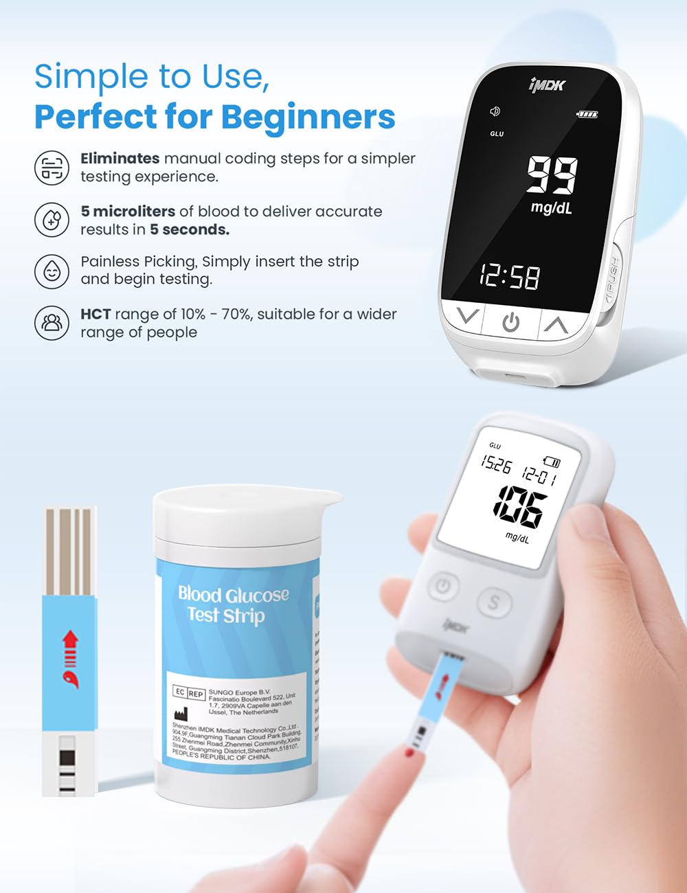 Blood Glucose Test Strips 100 Count G27545