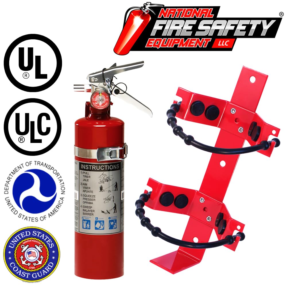 2 Pack 2.5 Lb ABC Fire Extinguisher E1497