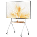 White Rolling TV Stand O43661