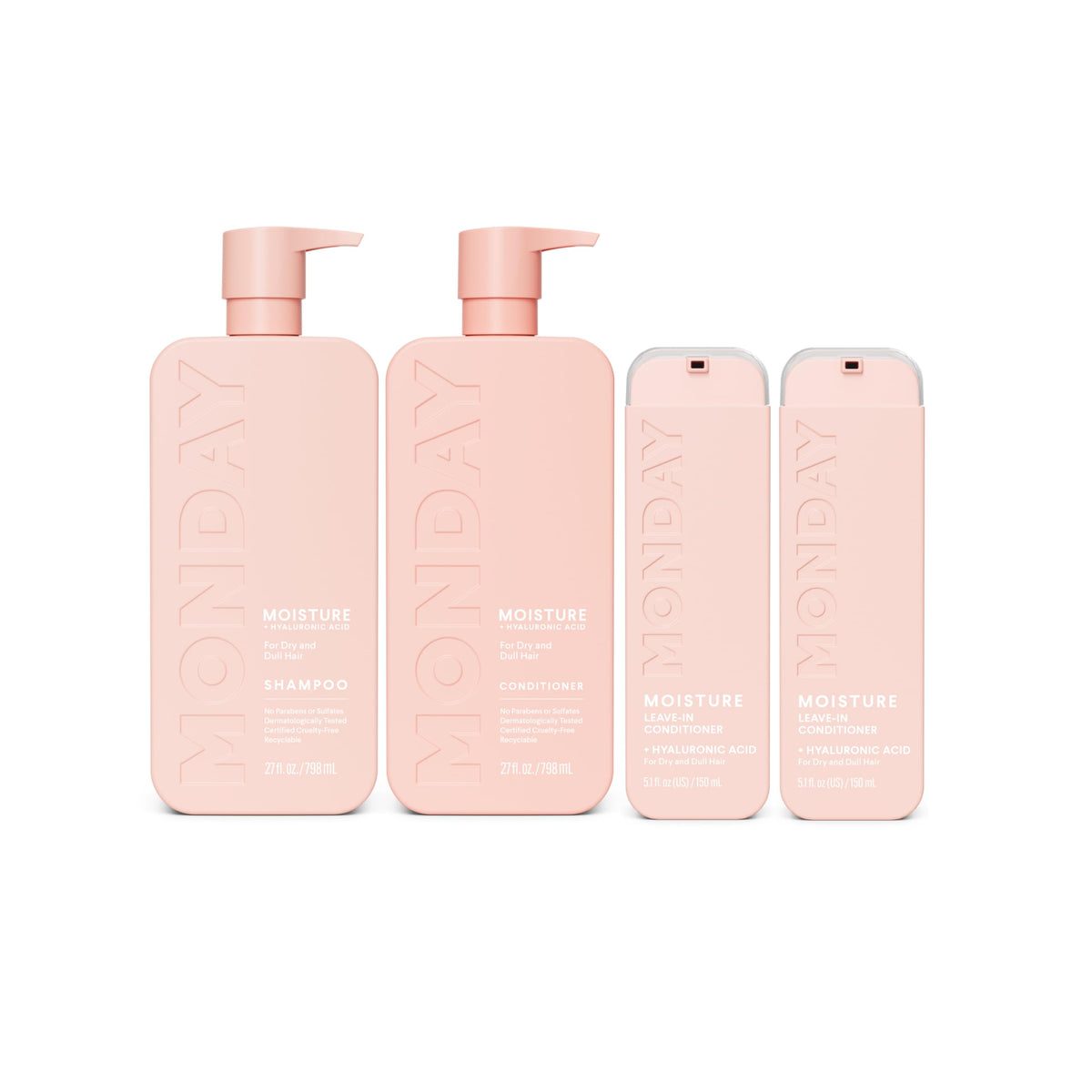 Moisture Shampoo + Conditioner Set 2 Pack 27oz + Leave-in Conditioner 5 Oz Dual Pack C18398