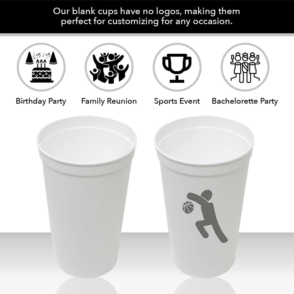 22 oz Reusable Plastic Cups with Lids and Straws, 10 Pack V98201