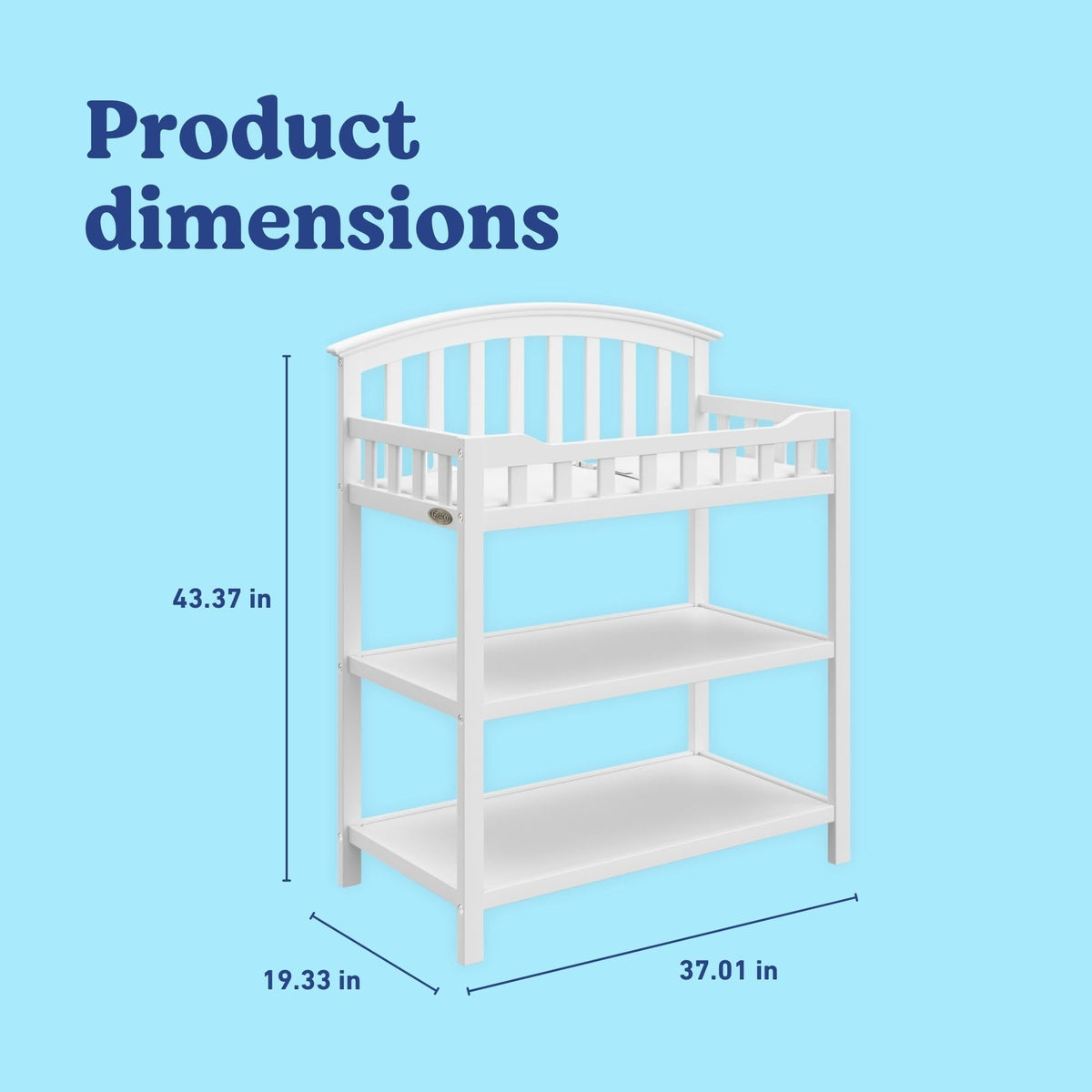 White Changing Table with Changing Pad Q619754