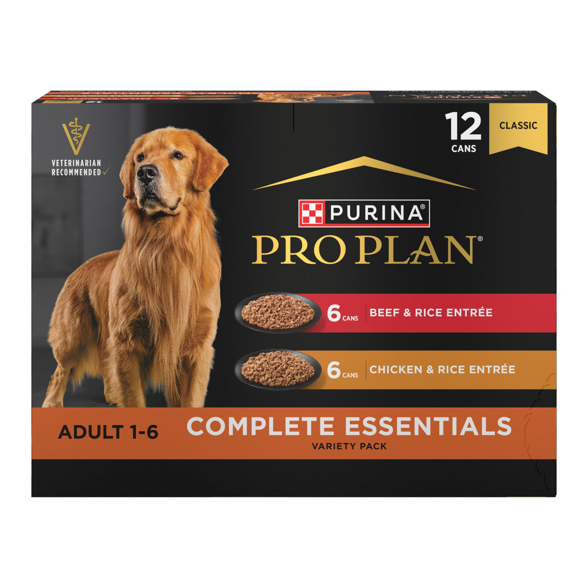 Wet Dog Food Variety Pack Chicken & Beef 12 13 oz Cans Q38141