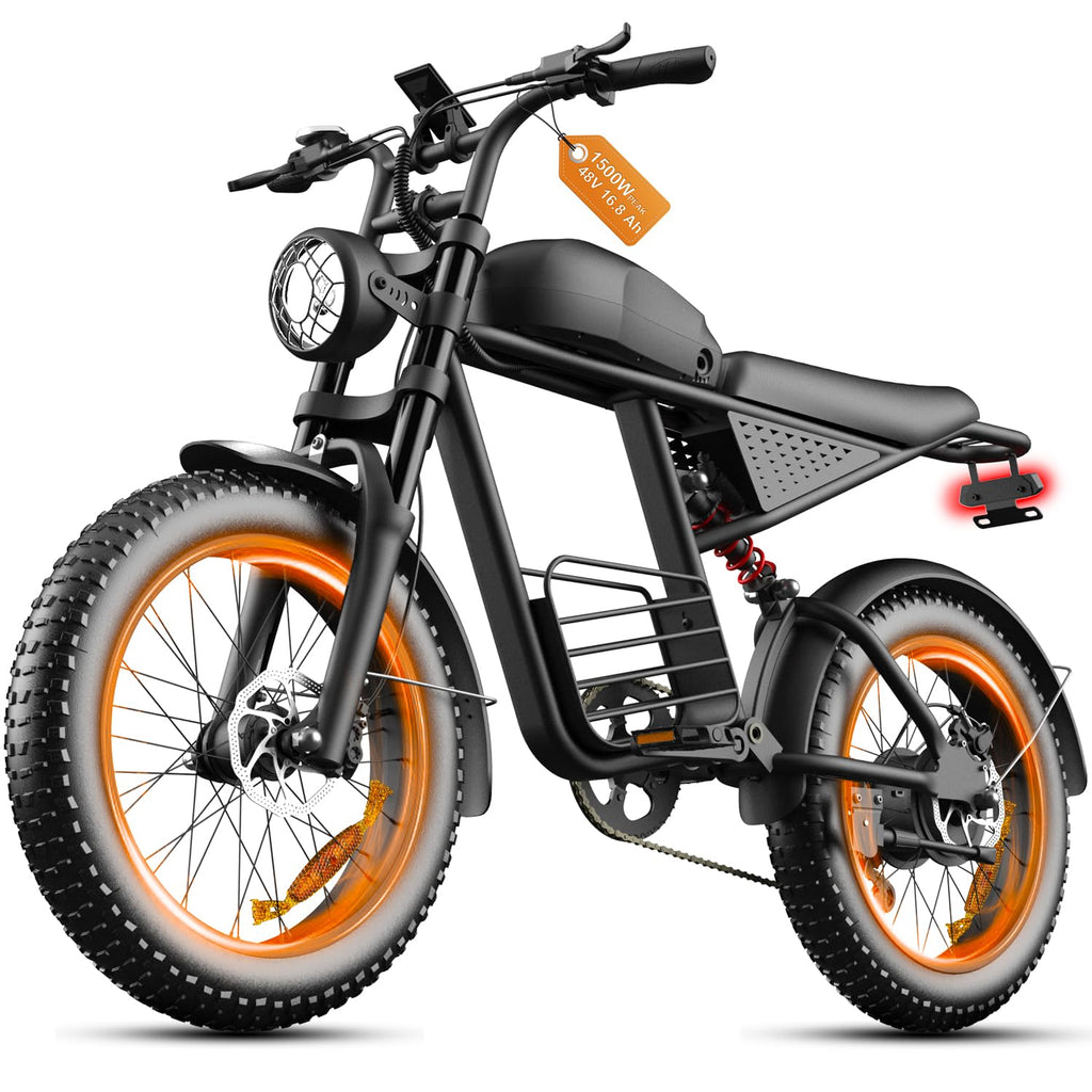 1000W Peak Motor 20" Fat Tire Electric Bike A566345
