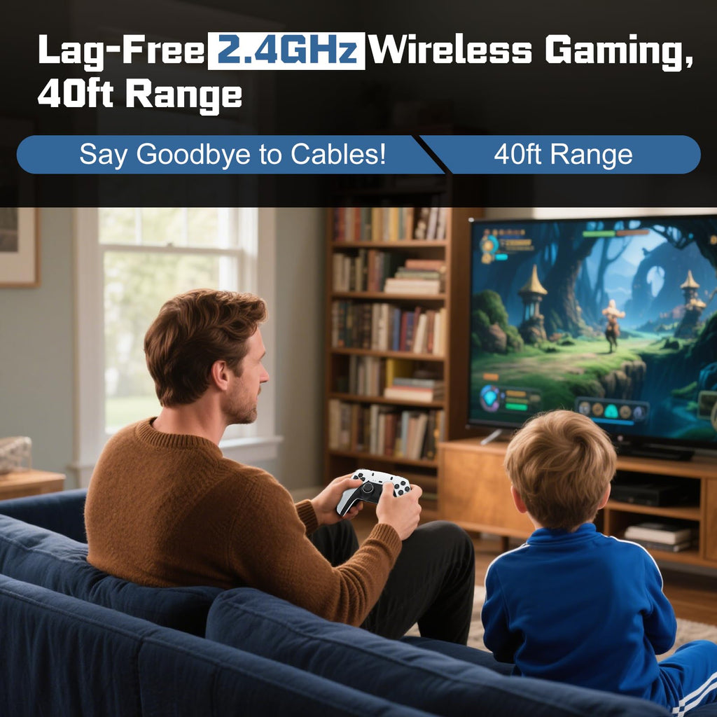Retro Game Console with 4K HDMI and Wireless Controllers X705