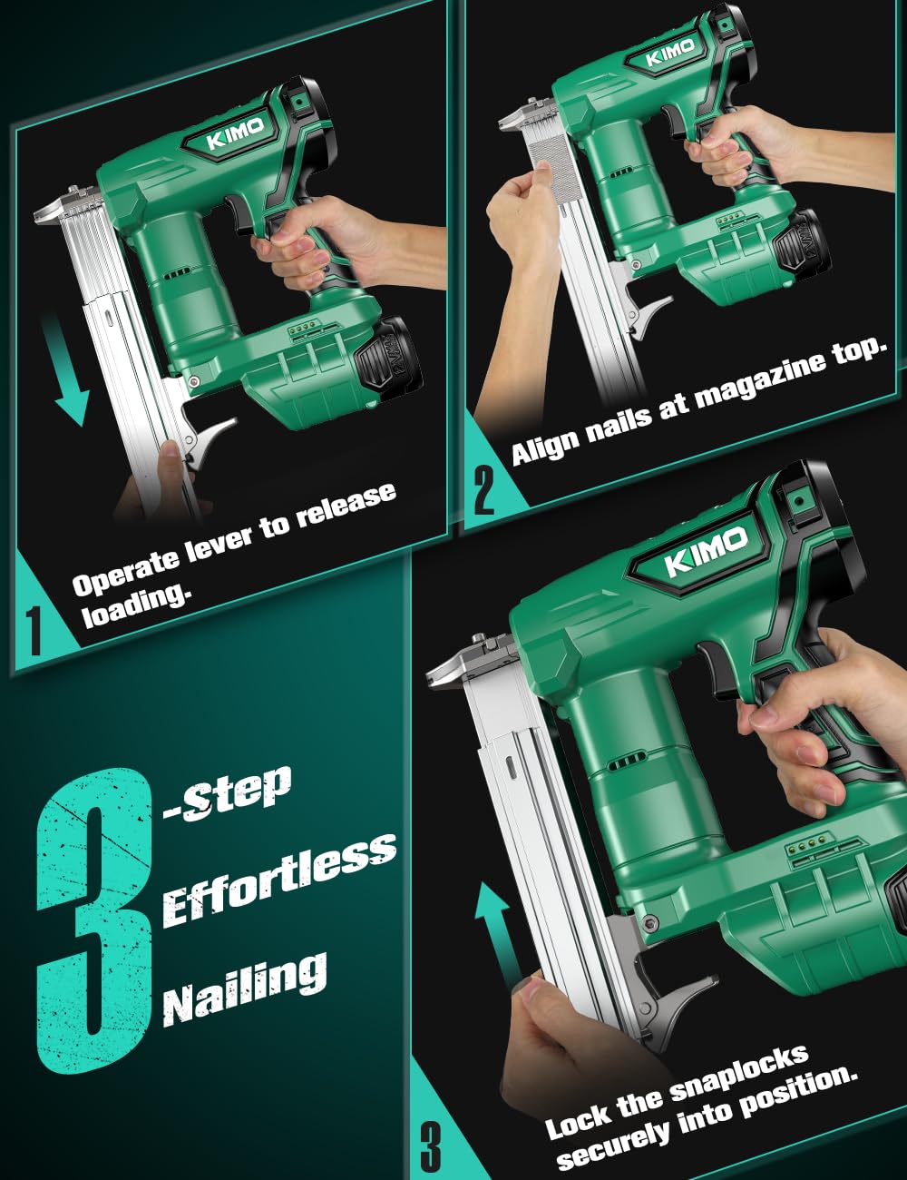 Cordless Brad Nailer 18 GA with 5000pcs Nails P7131