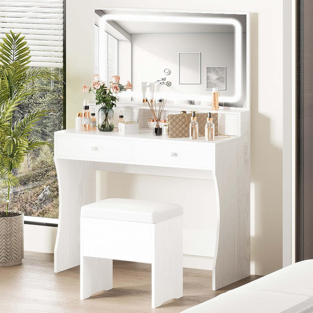 Vanity Desk with Charging Station A96433