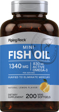 Fish Oil Omega 3 Supplement 1340 mg 200 Mini Softgels Y40624