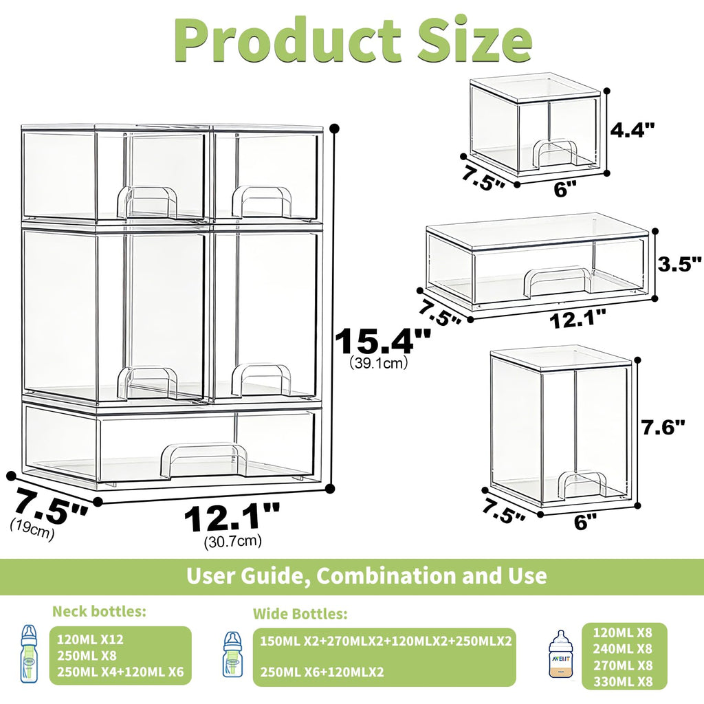 Acrylic Stackable Bottle Storage Organizer P297