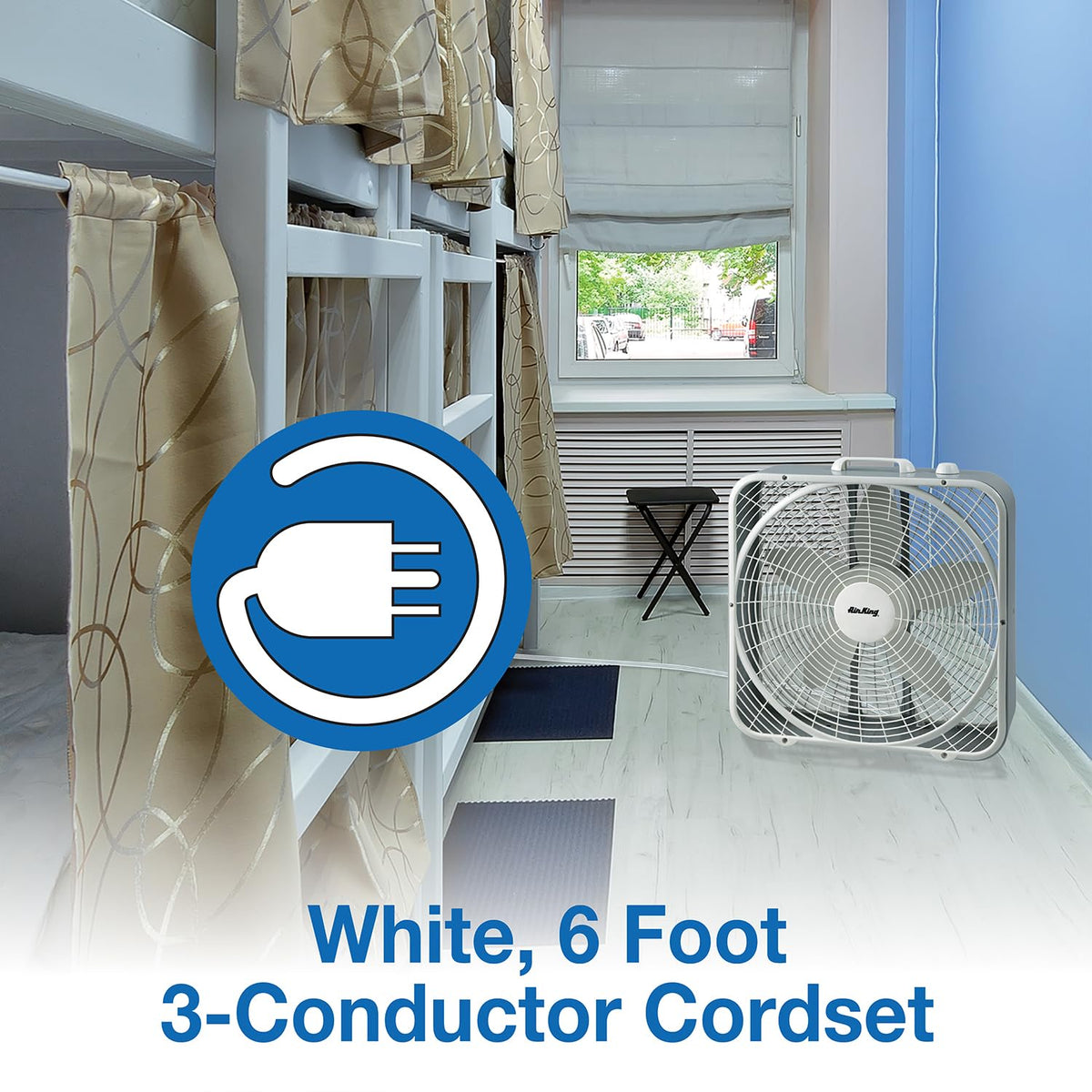 20-Inch 3-Speed Box Fan, White A785418
