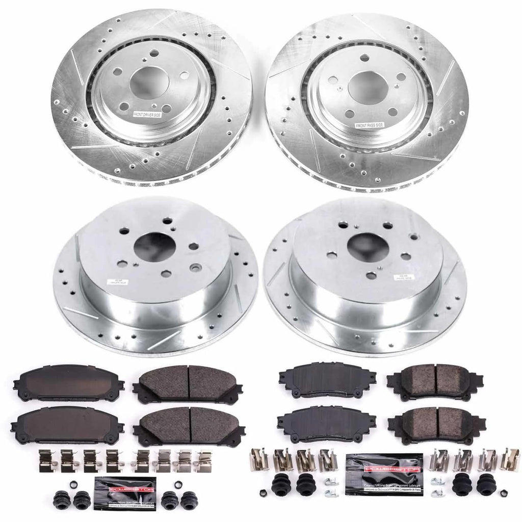 Brake Pad & Rotor Kit Front & Rear Q515