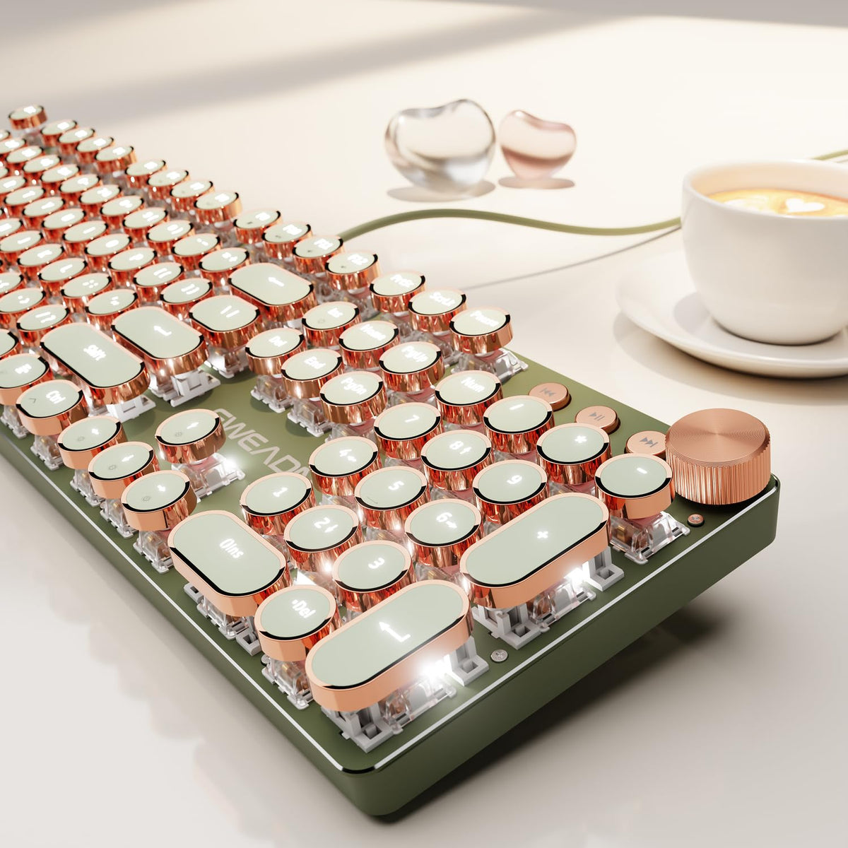 Typewriter Style Mechanical Keyboard I266