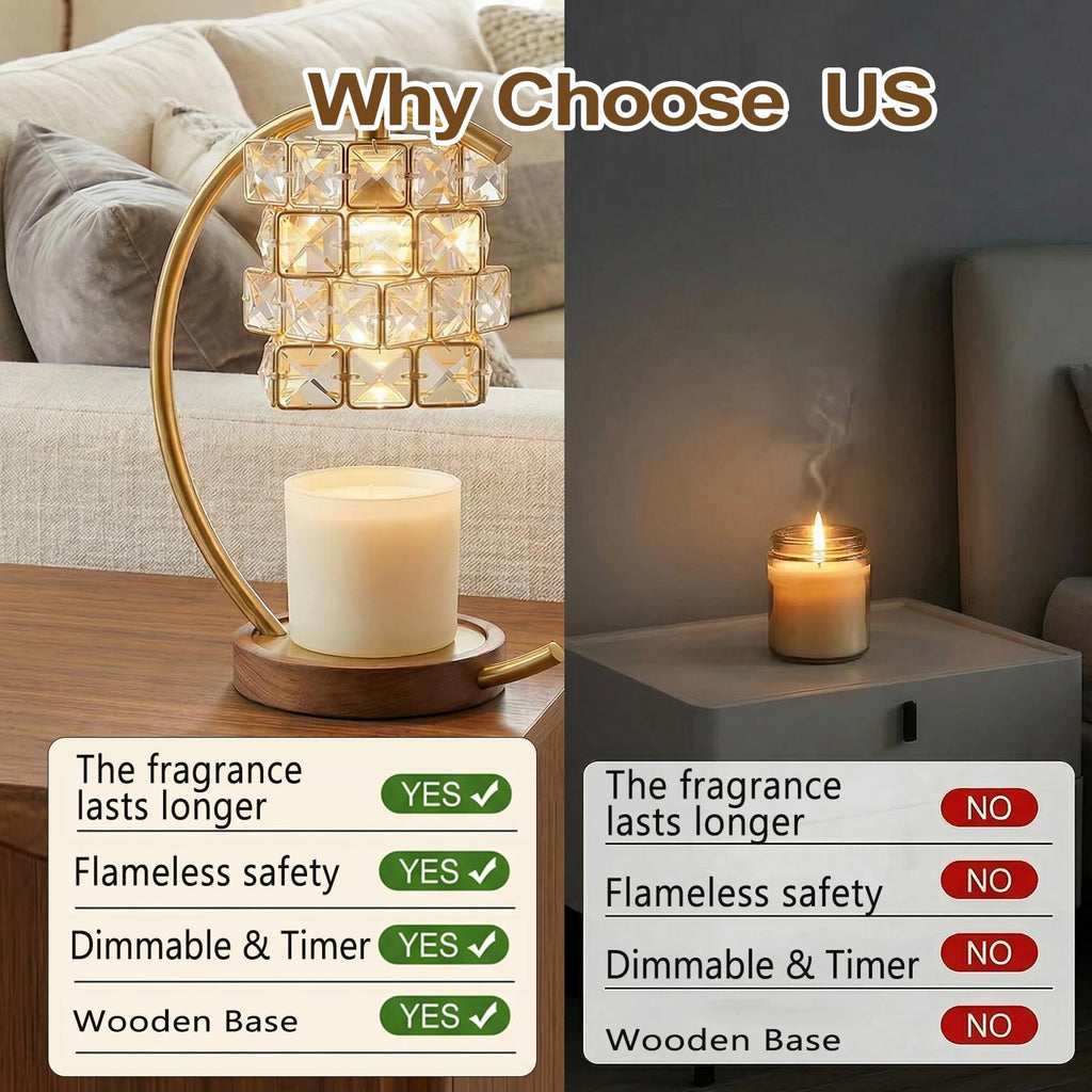 Candle Warmer Lamp with Timer Dimmable Wax Warmer N2810
