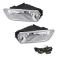 Driving Fog Lights Lamps Replacement with H11 12V 55W Halogen Bulbs & Wiring Harness Kit (Clear Lens) D4580
