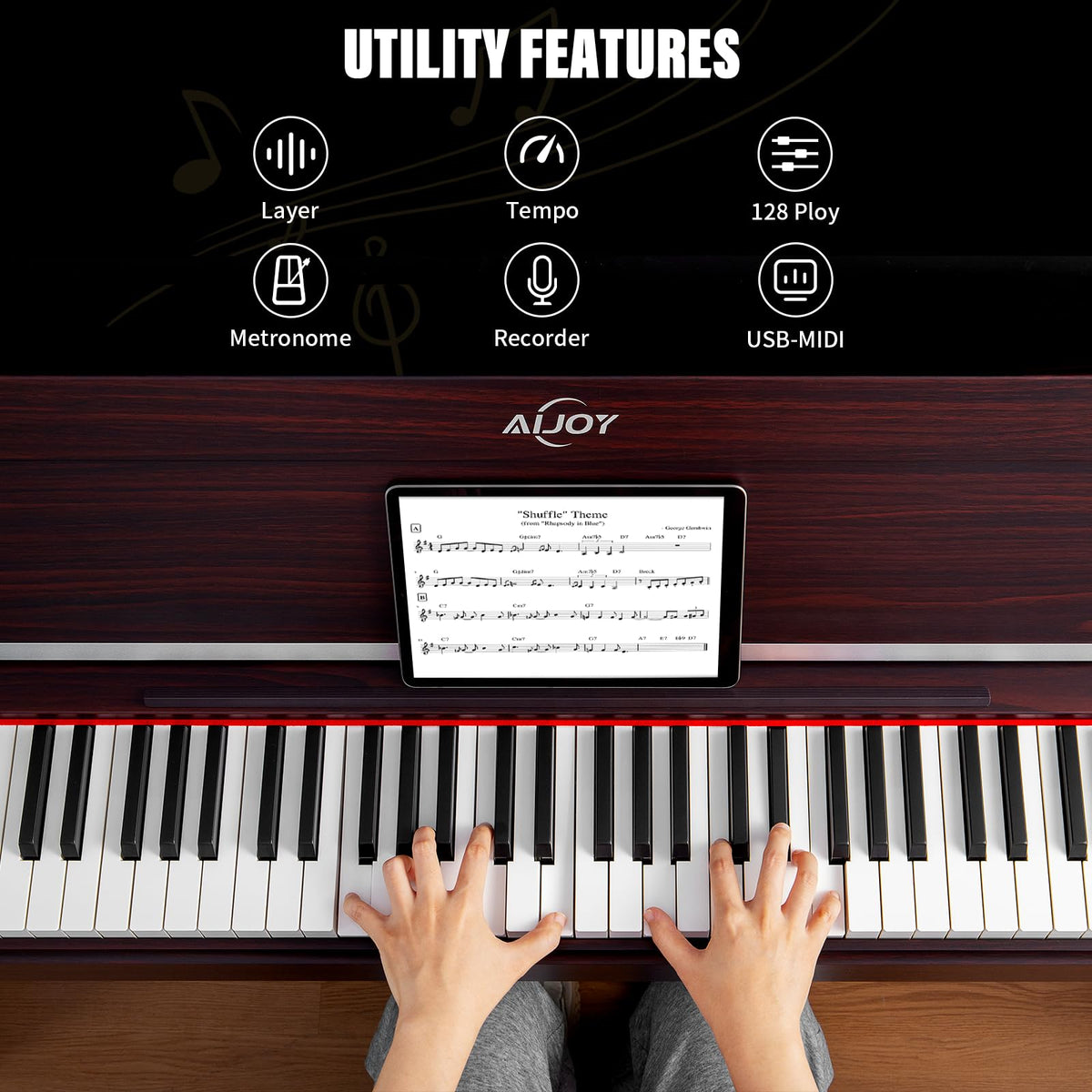 88 Key Weighted Digital Piano W2343