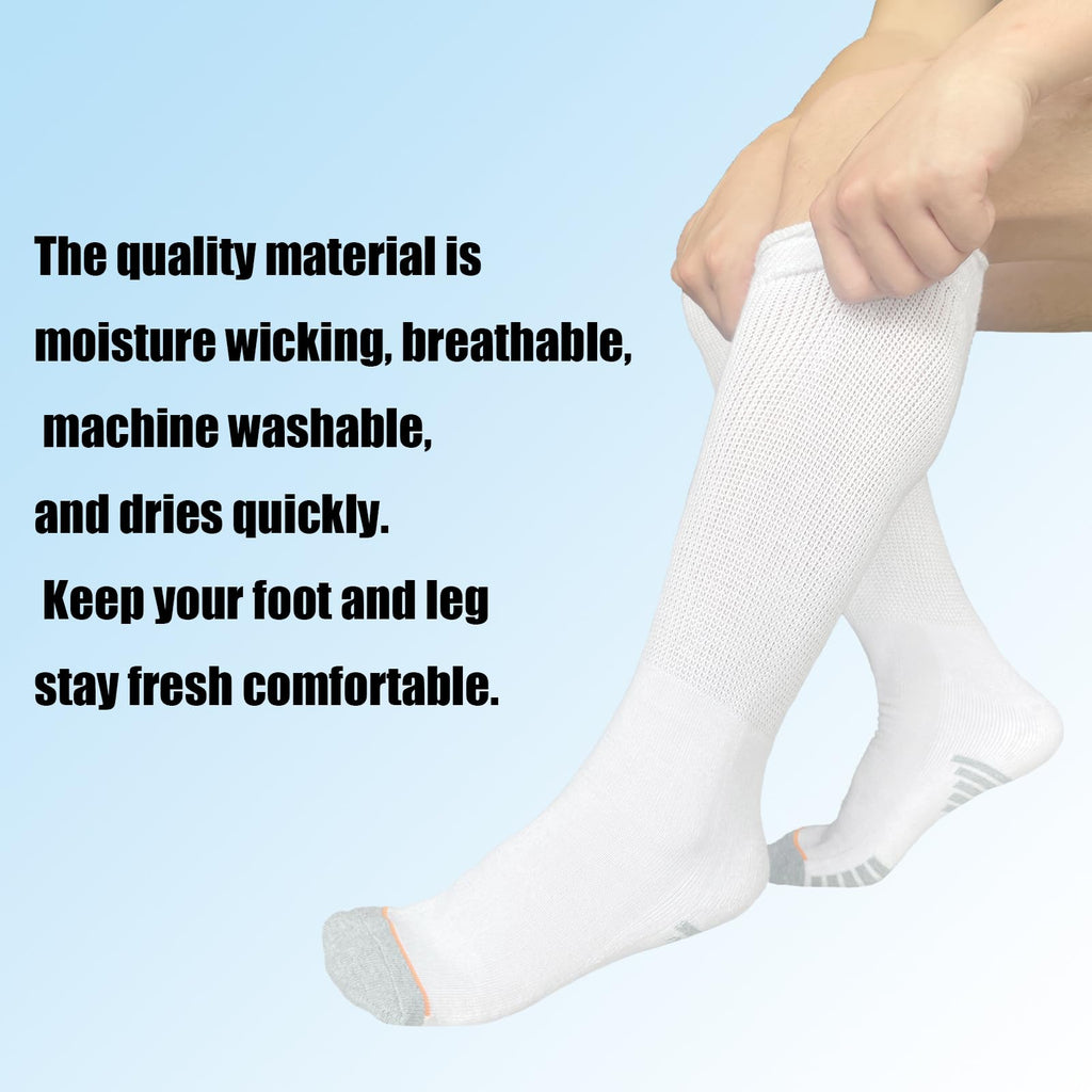 White Walking Boot Socks T246