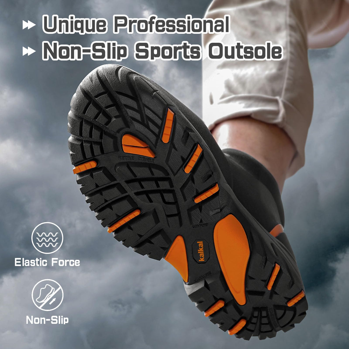 Men's Waterproof Insulated Rubber Ankle Boots Y66992