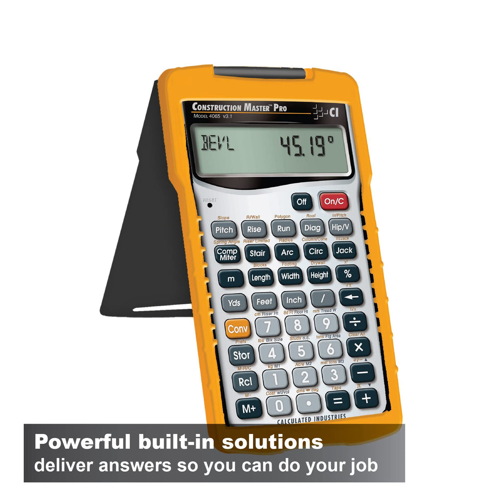 Construction Master Pro Calculator and Workbook S3673