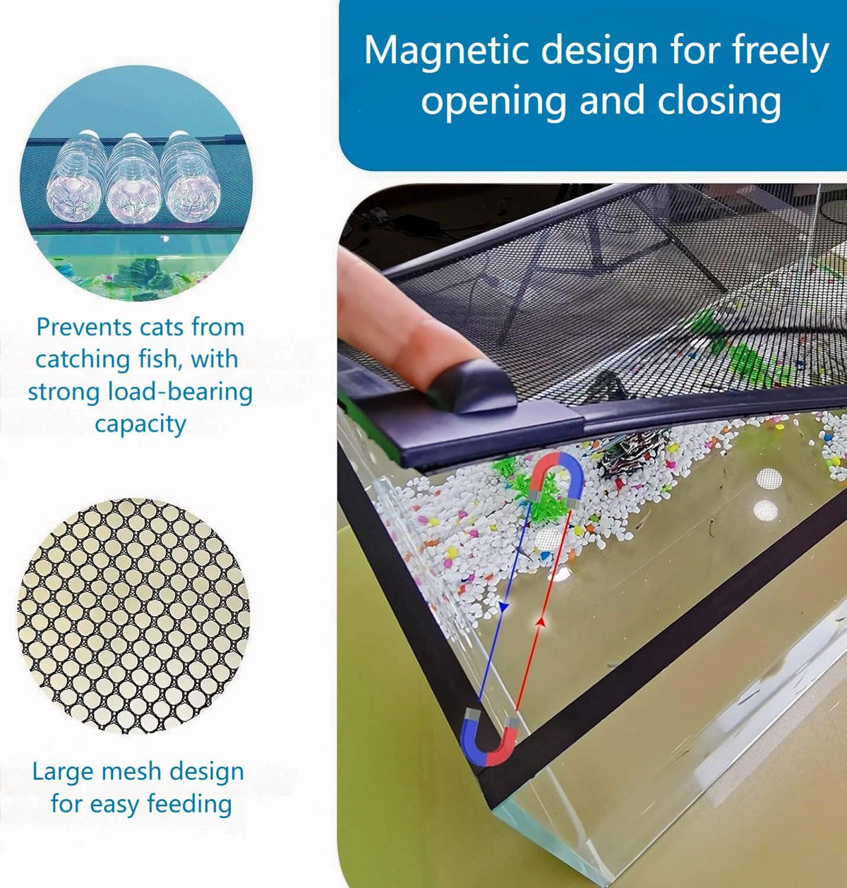 Magnetic Fish Tank Lid Cover W796