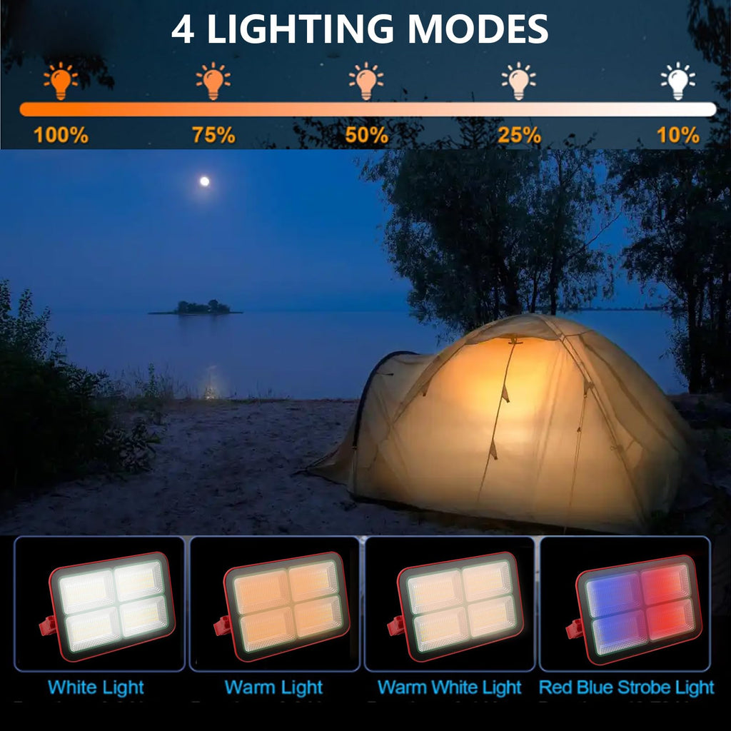 Portable Rechargeable Magnetic Work Light 16500mAh 200W 15000LM IP69 H744486