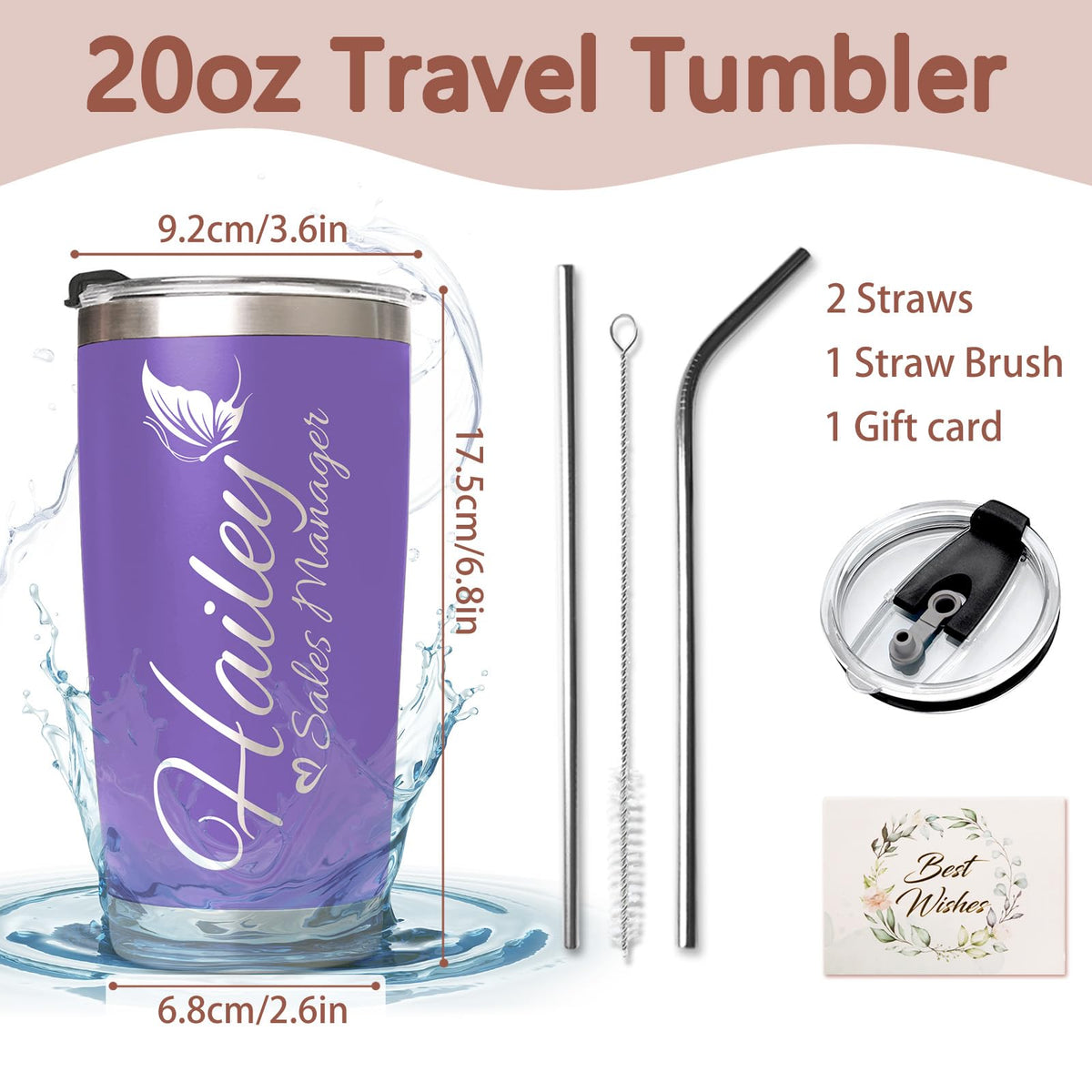 20 Oz Stainless Steel Tumbler Cup S709749